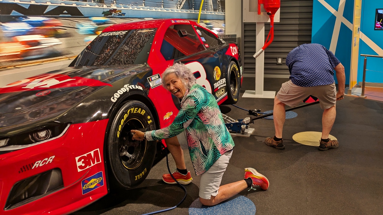 We Try our Hands as Pit Crew in Simulation