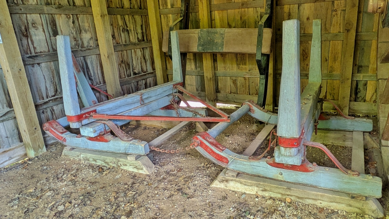 Sled Runners Used to Drag Logs from Woods
