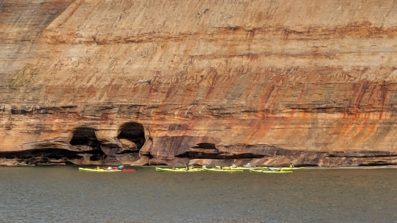 We Saw Many Groups of Kayakers