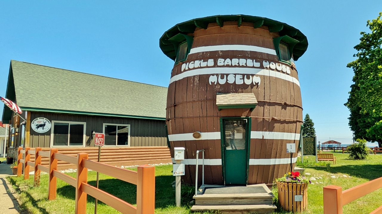 Pickle Barrel House was Constructed Using Standard Barrel Techniques