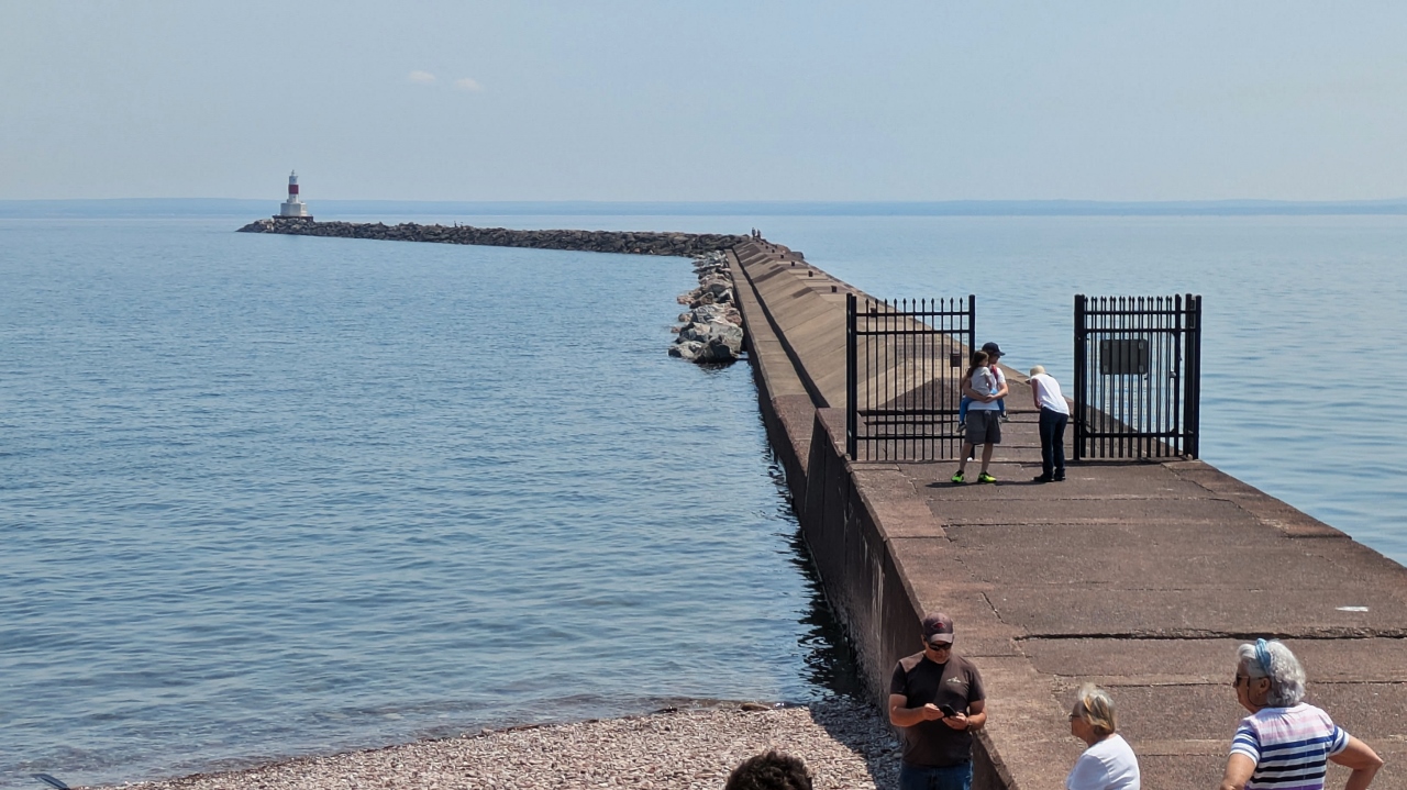 Breakwater at Presque Isle Protected Ore Dock Operation