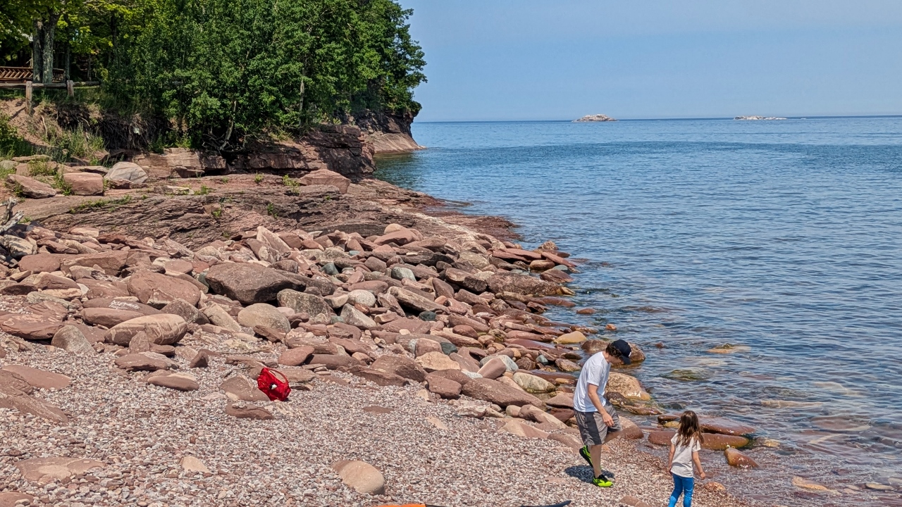 Presque Isle Beaches All Pebbles and Rocks