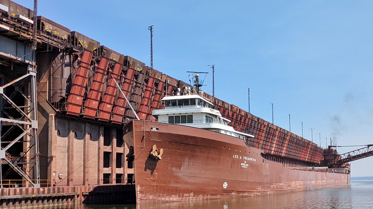 Lee A Tregurtha Tied Up at LS&I Ore Dock in Marquette