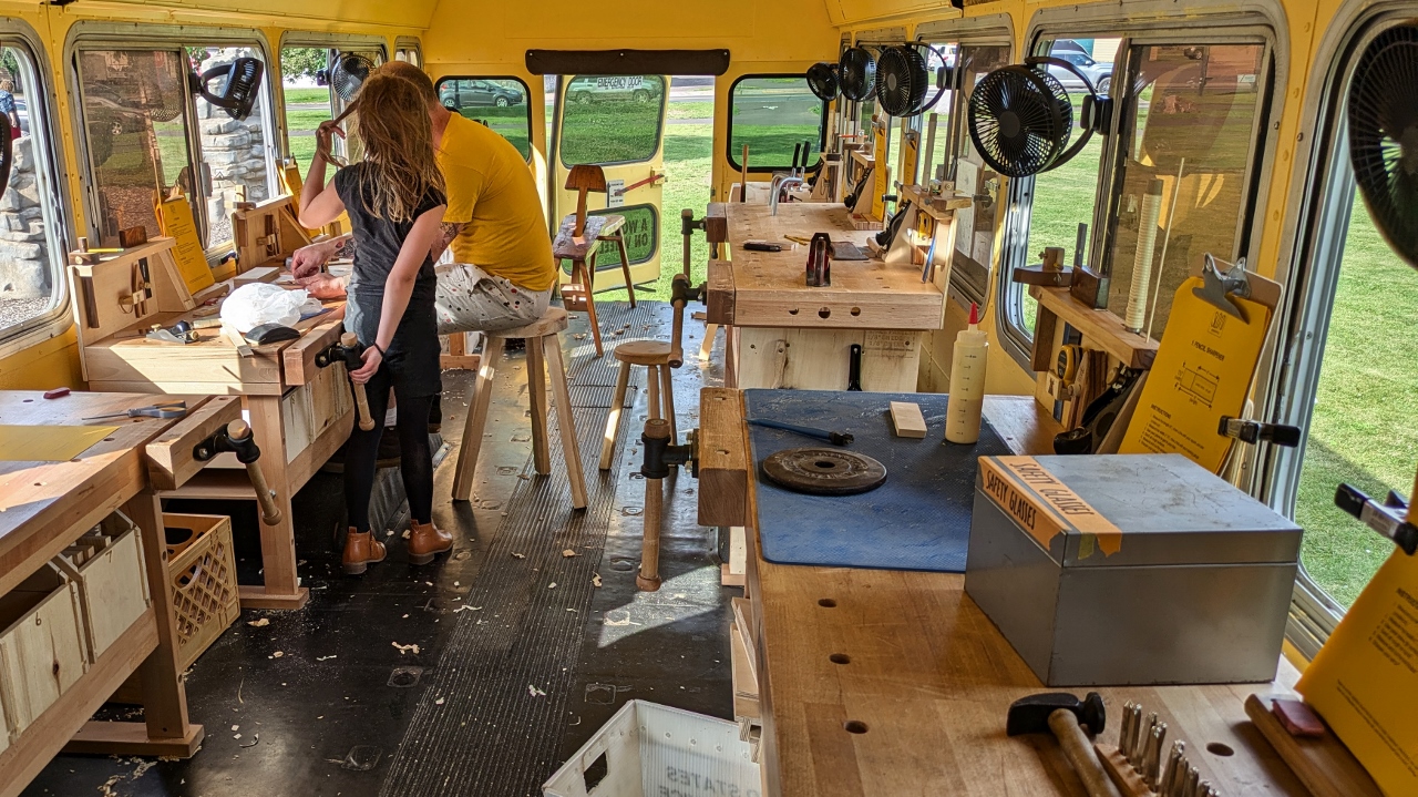 There are Tools and Seven Real Woodworking Benches Inside