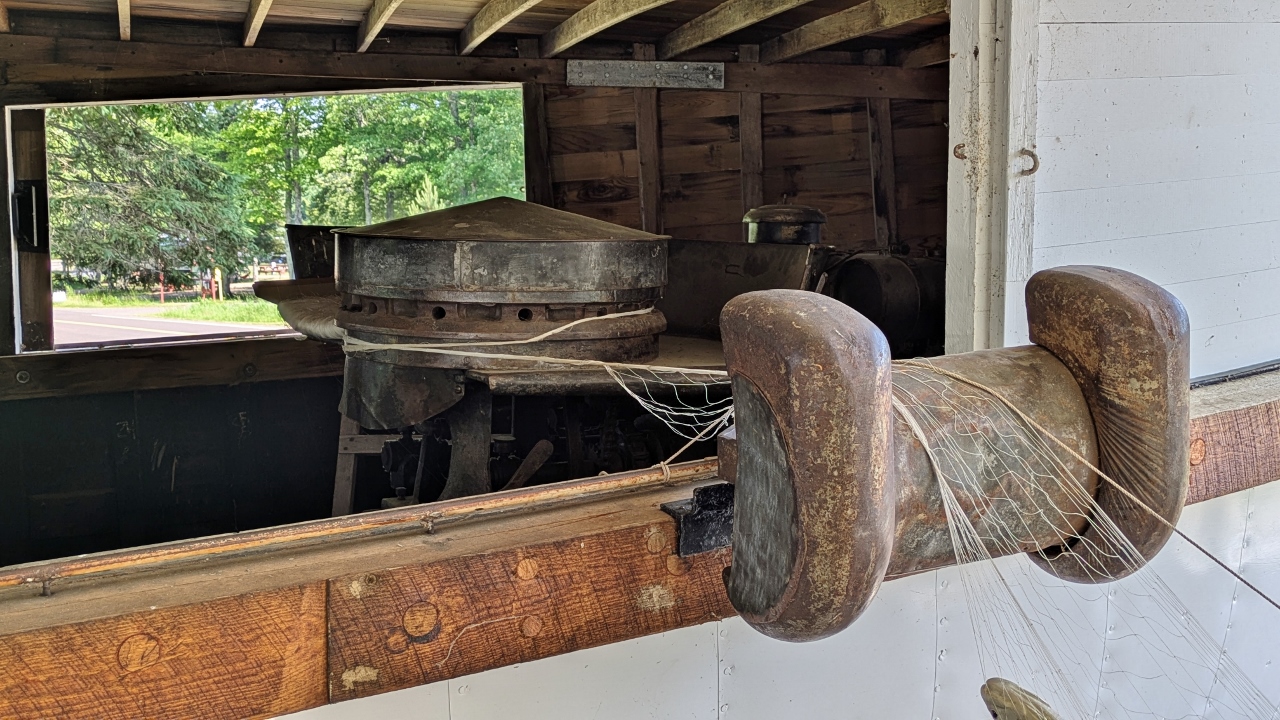 Machinery Used to Pull Seine Net Back into Boat