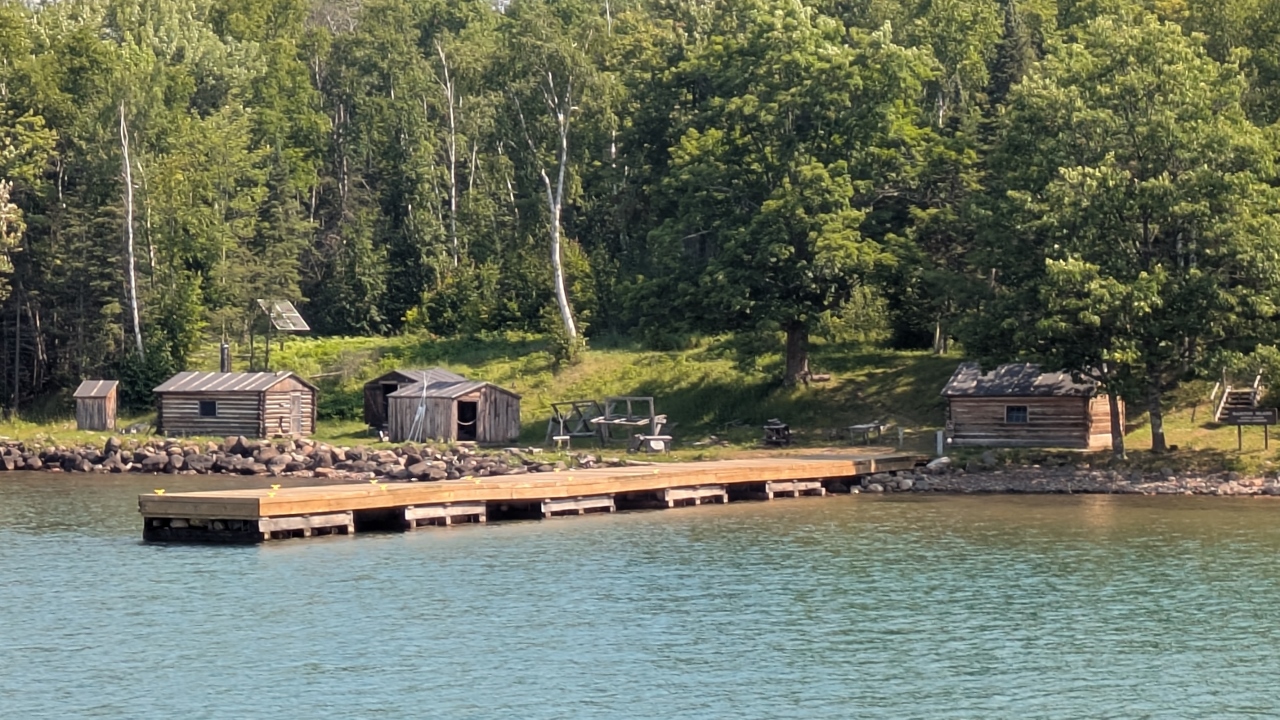 Restored Fish Camp on Manitou Island