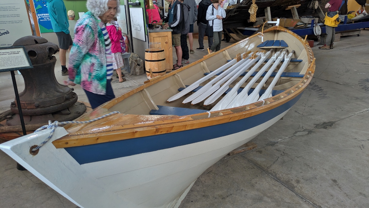 St Ayles Rowing Skiff Carried Two Sets of Sweeps