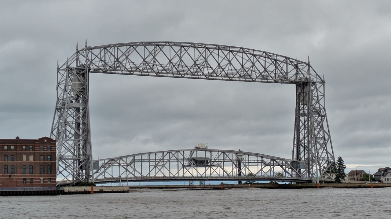 Side View of Aerial Lift Bridge