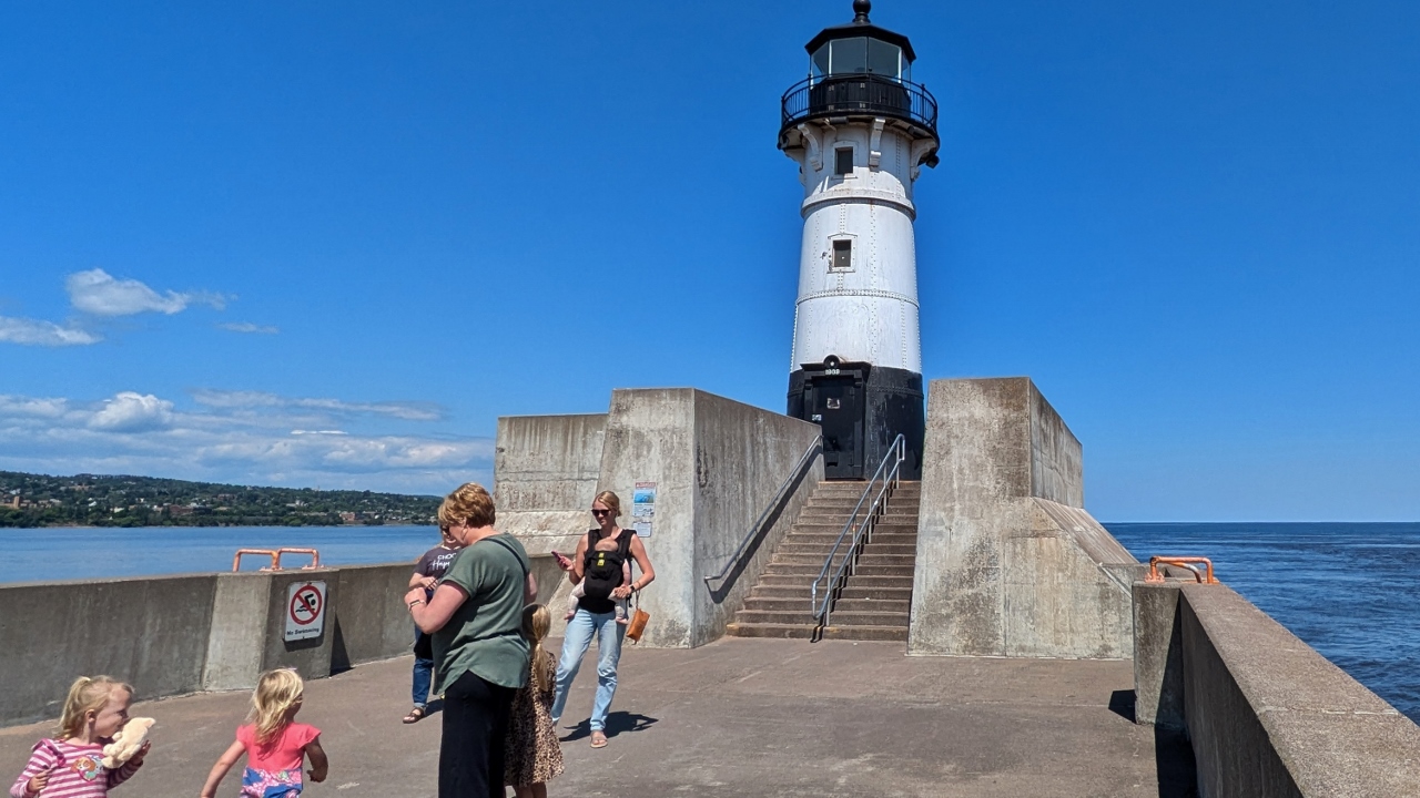 One of the Breakwater Lights