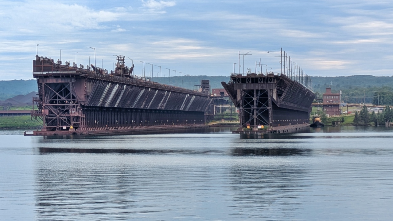 A Pair of Ore Loading Docks at Two Harbors