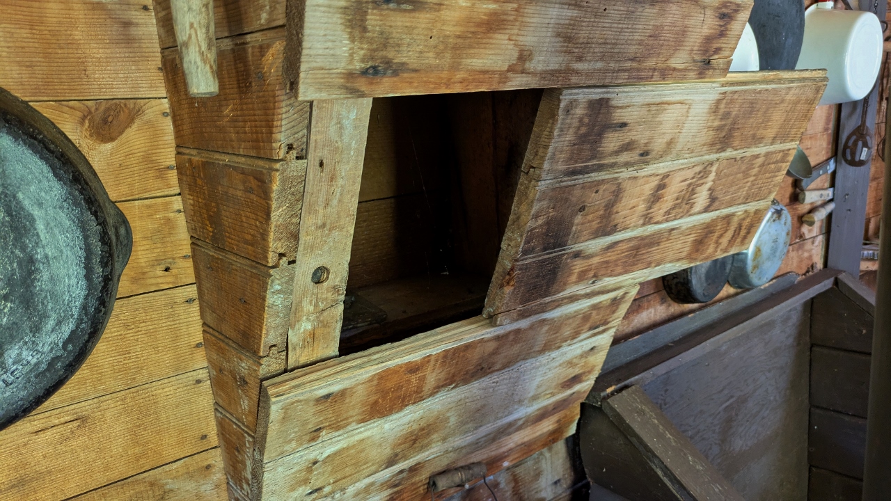 Hidden Compartment Below Chimney