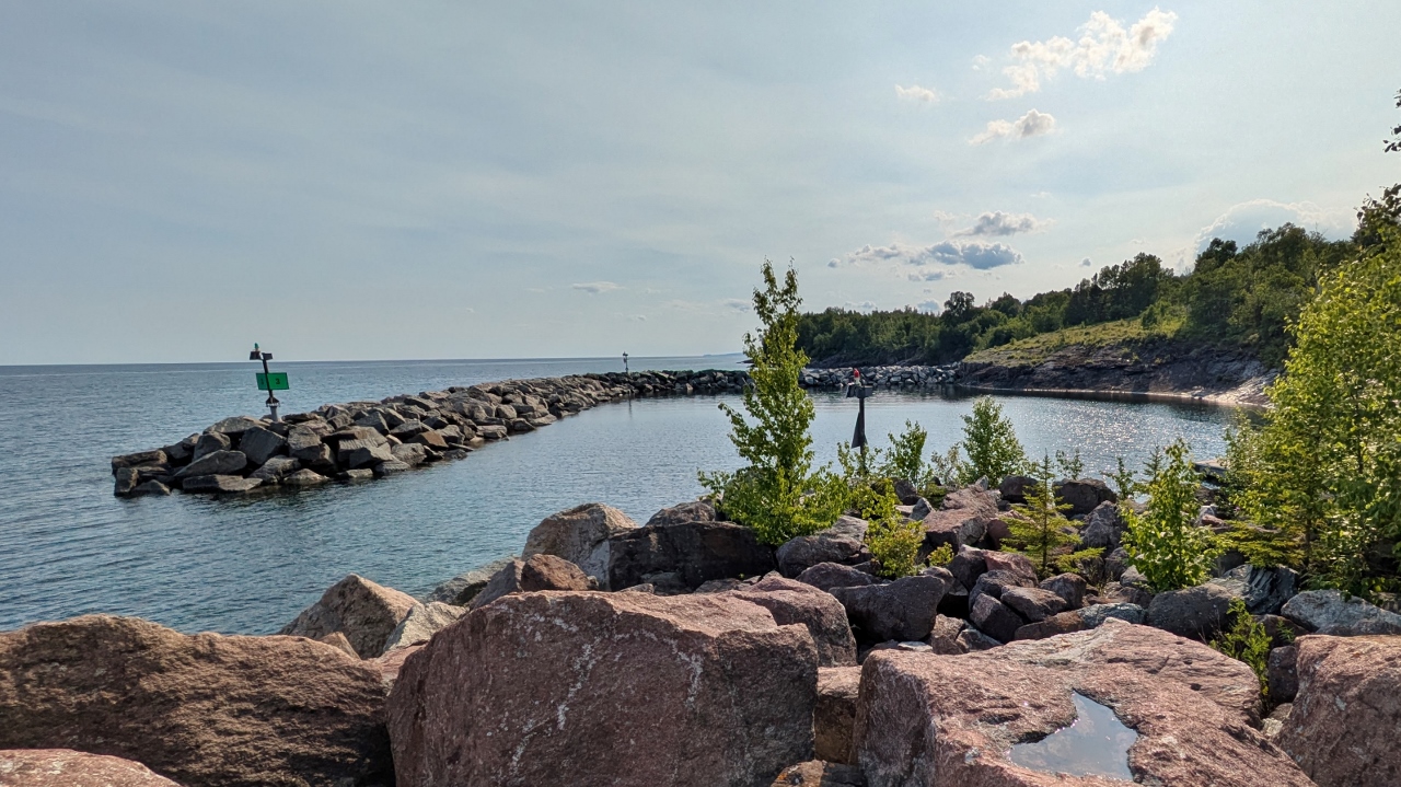 With a Protected Small Boat Harbor Nearby