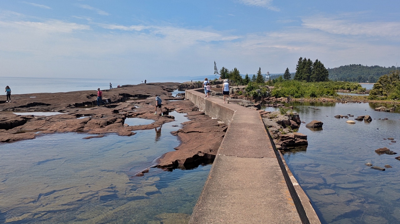 Parts of Breakwater Walkway were Wide