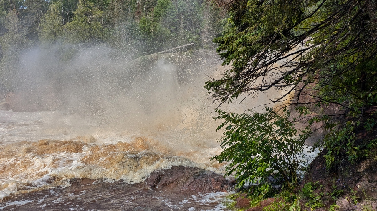The Base of the Falls Was Impressive