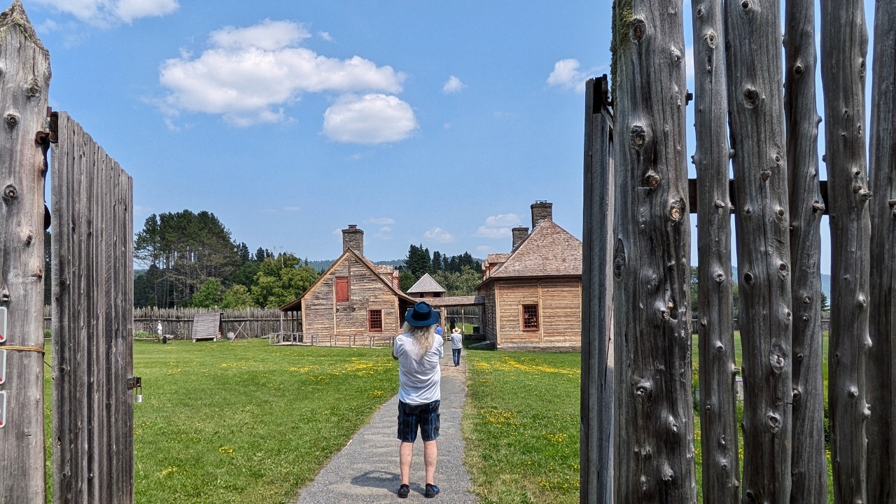 Trading Post Surrounded By Palisade