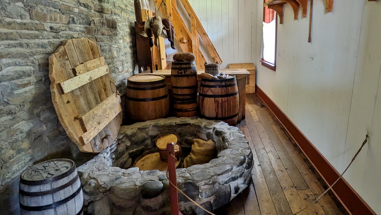 Pit Behind Kitchen Used to Keep Perishables Cool