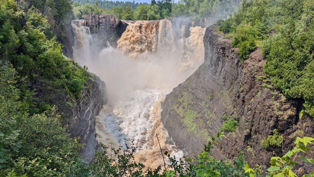High Falls and 20 Miles of Rapids Forced Long Portage