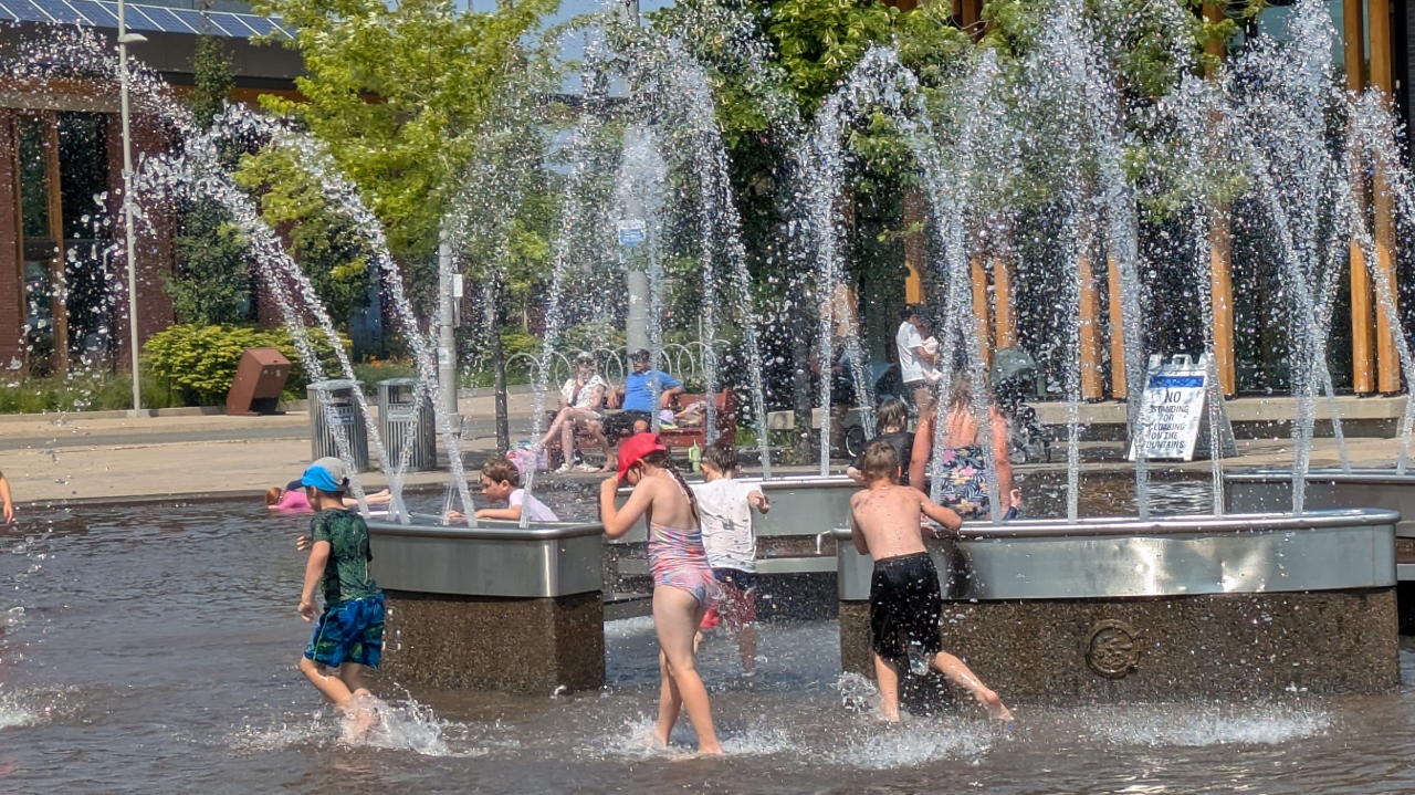 Kids Love Splash Pads on Hot Days