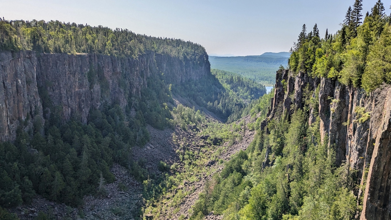 View Down Ouimet Canyon