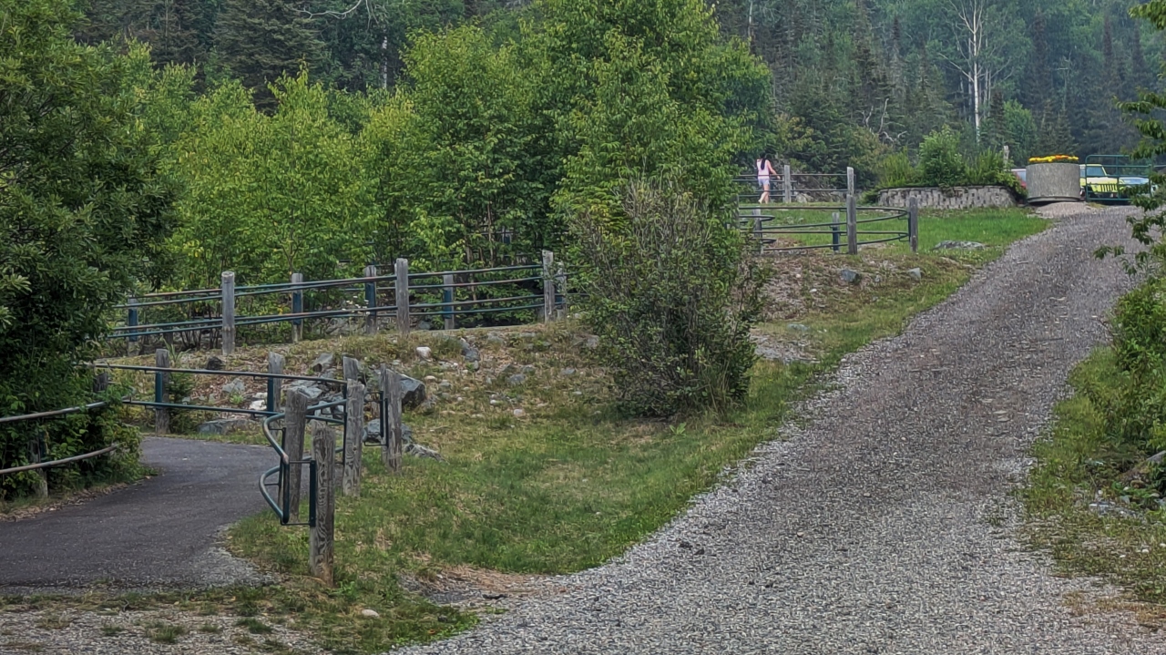 Notice Switch-Back Ramp on Left for Schreiber Beach Access