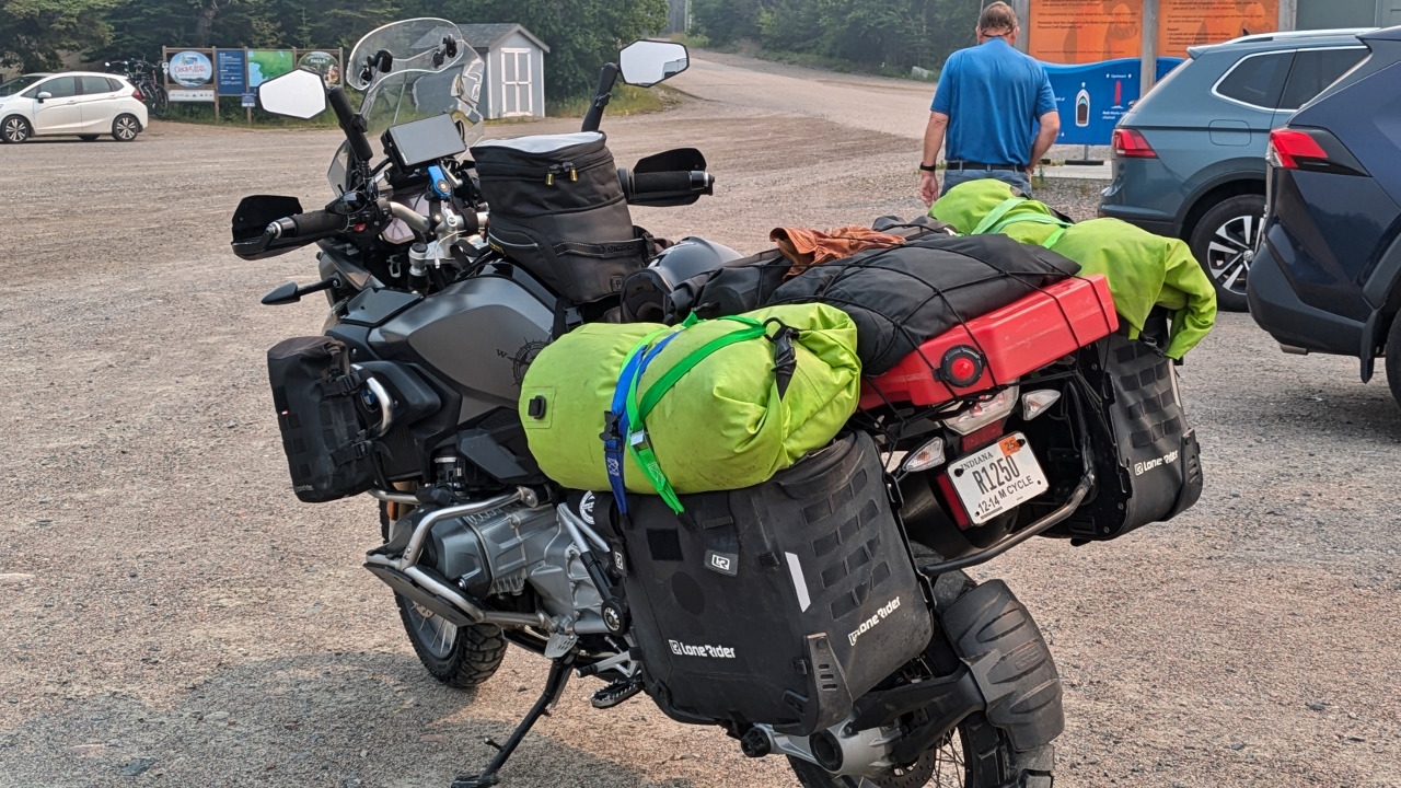 There Were Lots of Motorcycles Packed for Extended Touring
