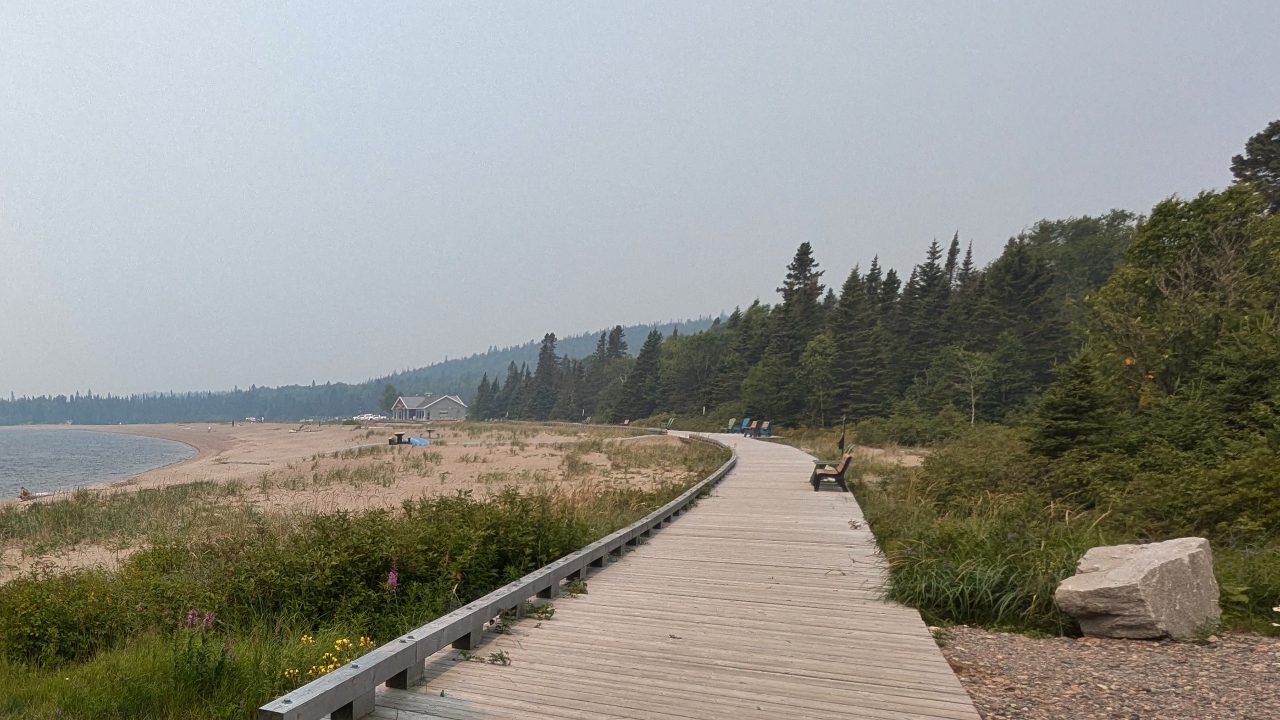 Terrace Bay Boardwalk from Far End