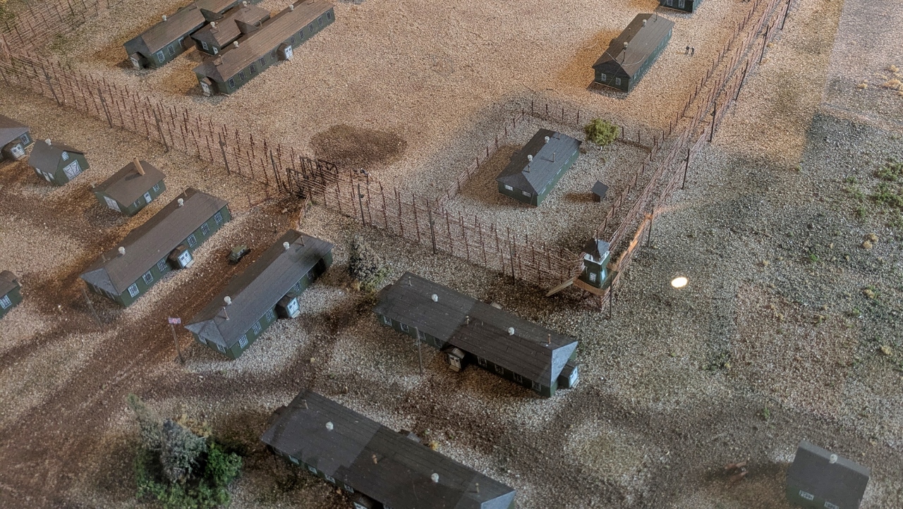 Model of Neys Prisoner of War Camp ca. 1944