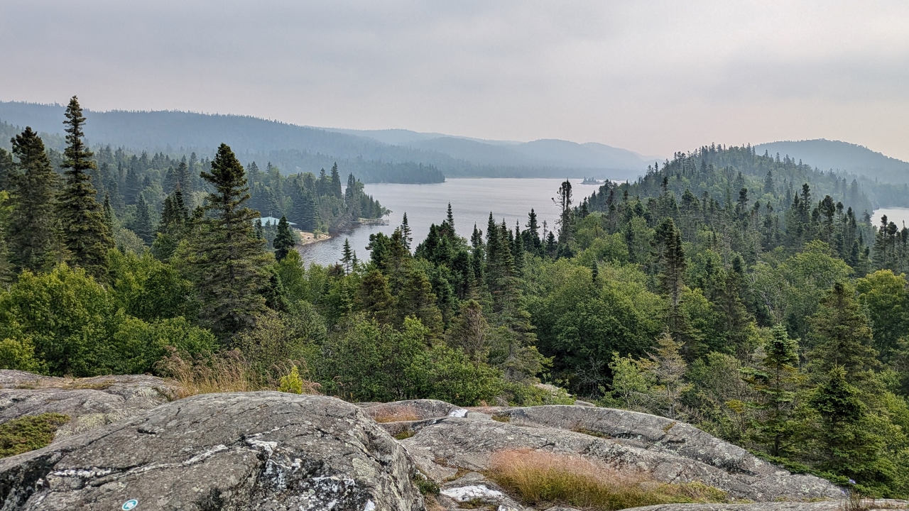 First Long View on South Headland Trail