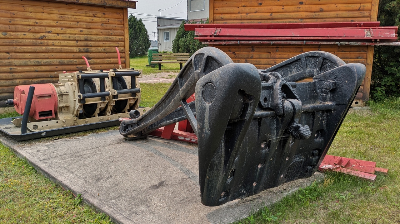Old Dragline Scoop Used in Surface Mining