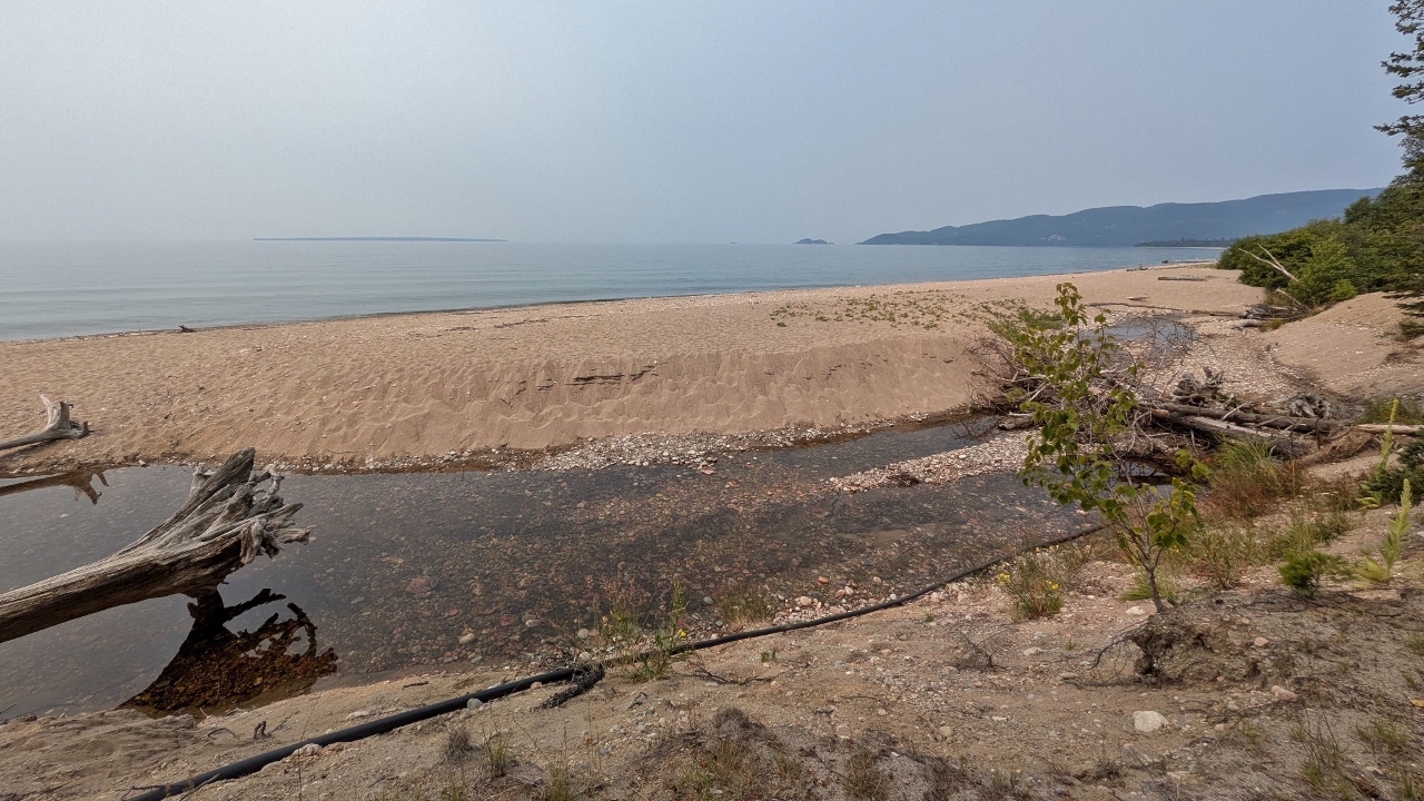 They are from Waves Tossing Sand During Storms