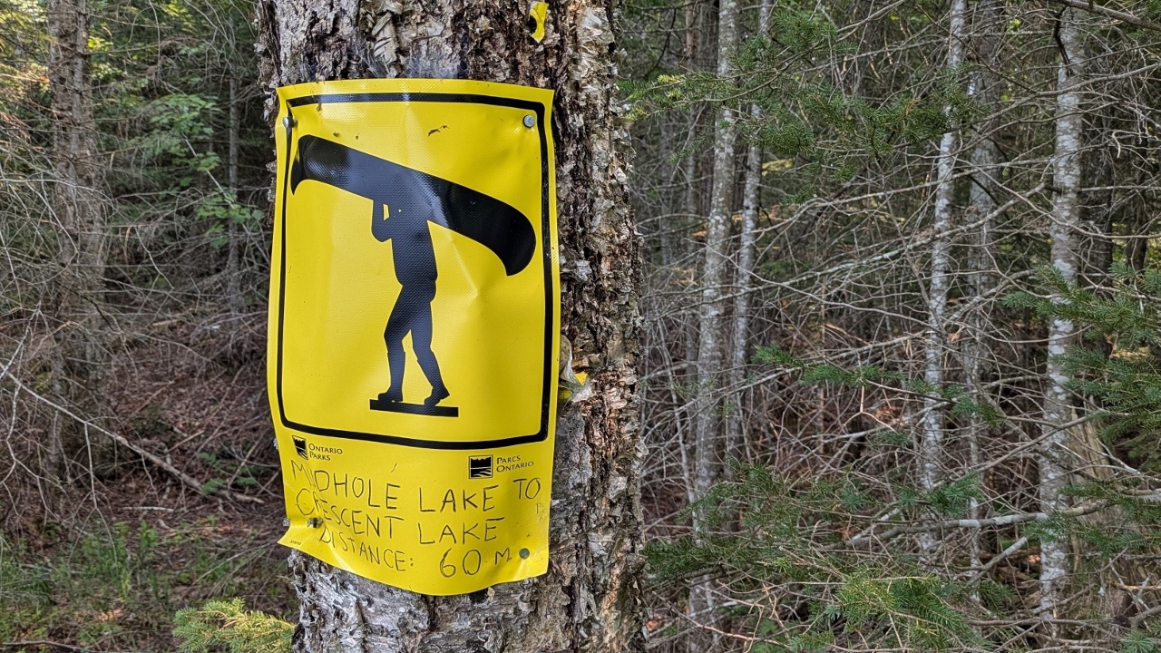 Canoe Carry Sign