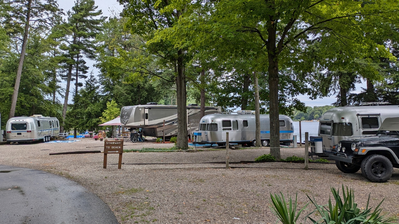 Still Lots of Airstream Campers at Holiday RV Park Campground