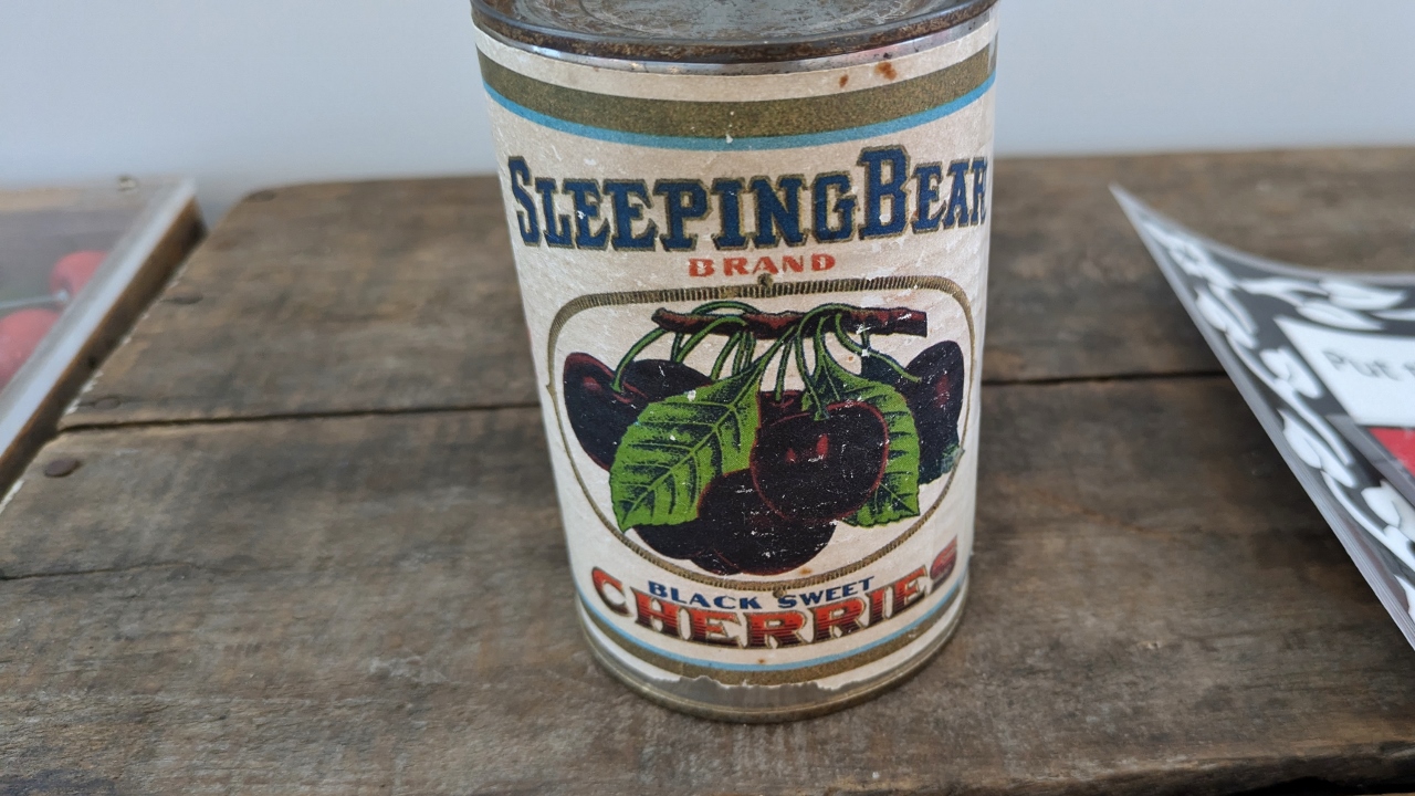 Can of Cherries Once Produced at Glen Haven Plant