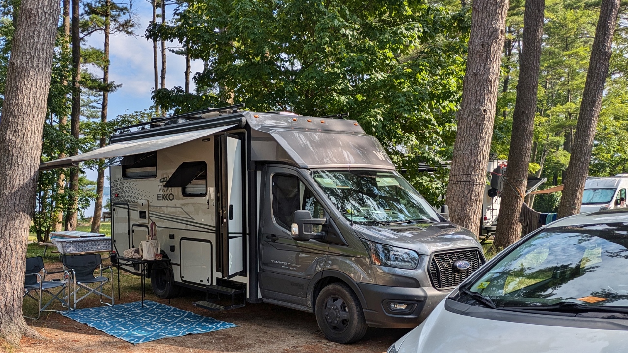 Our Rig Is Very Near to Silver Lake’s Shore