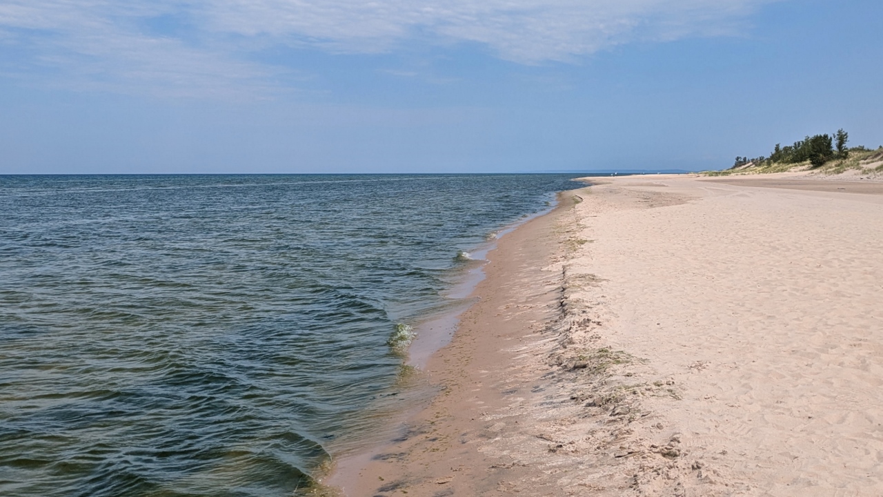 Beach in Front of Dunes Was Very Nice