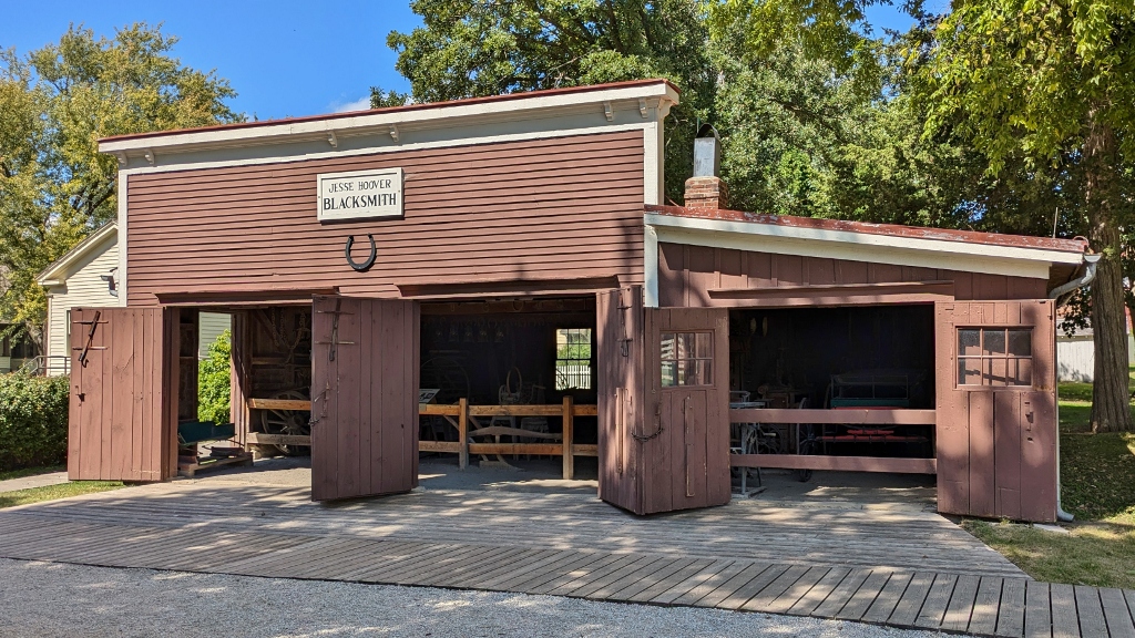 Hoover's Father's Blacksmith Shop