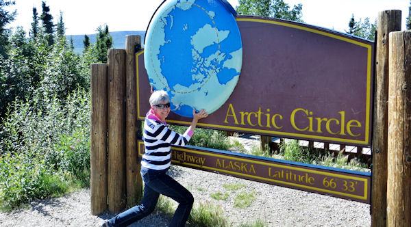 Sandy Bears Weight of World at Arctic Circle