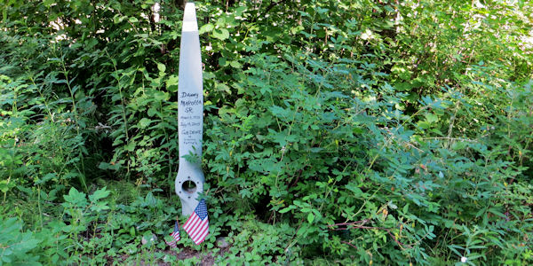 One of Many Unique Memorial Markers; This One a Pilot