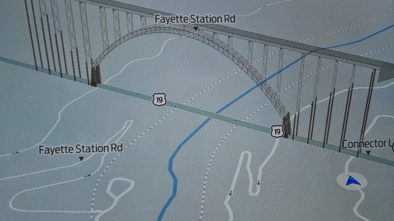 Nav System Map Makers Saw Fit to Display 3D Image of Bridge