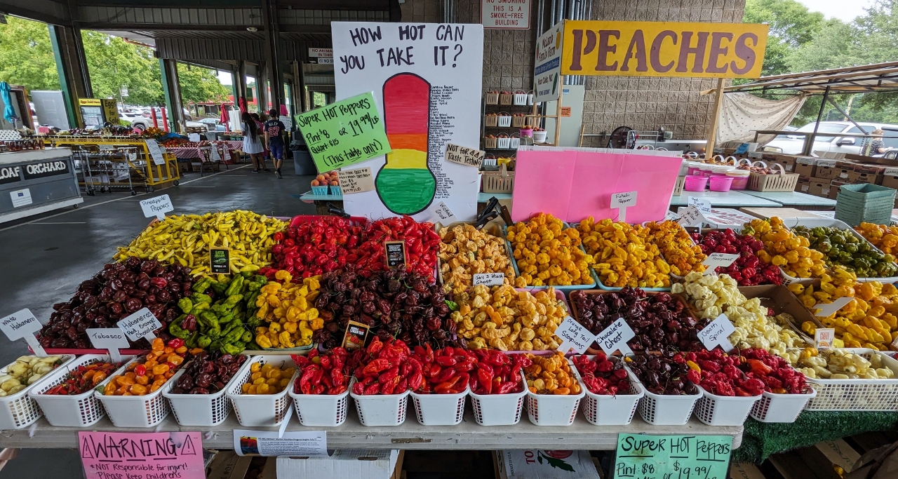 Largest Variety of Hot Peppers We'd Ever Seen
