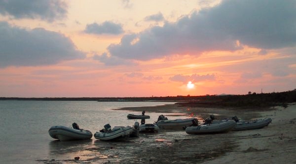 Beached Dinghies at Sunset, Thompson Bay