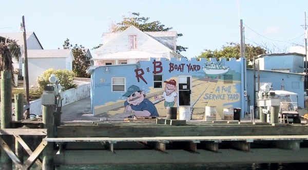Cartoon Painted Building on Spansih Wells Waterfront