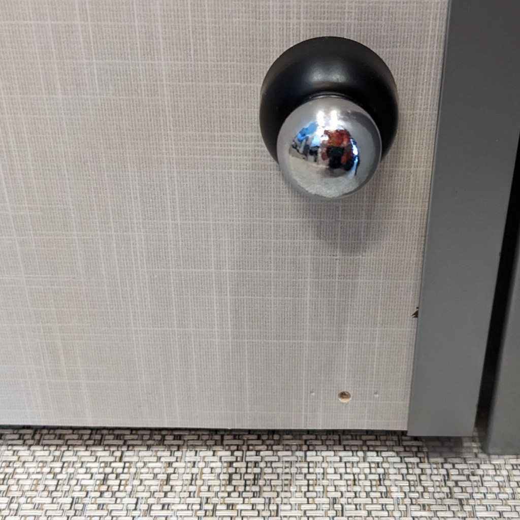 Bathroom Door Magnetic Hold-Open Door Side