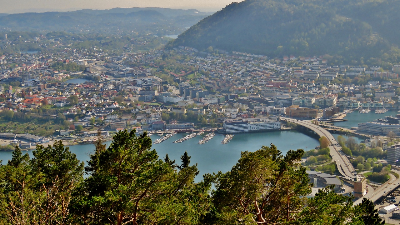 Another High Up View of Bergen