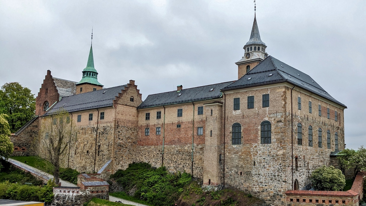 Akershus Fortress Right Next to Our Ship