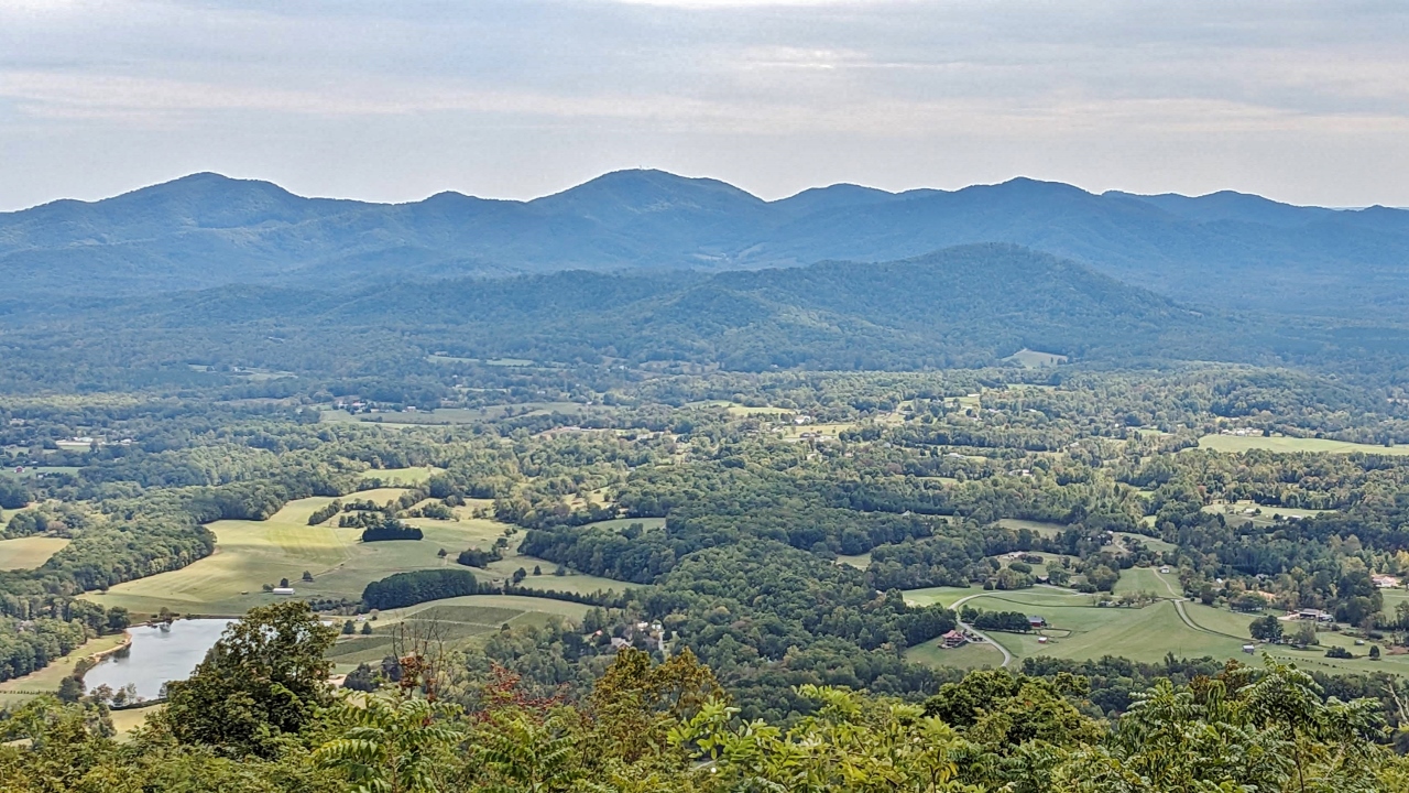 View of Rockfish Valley from Blue Ridge Parkway
