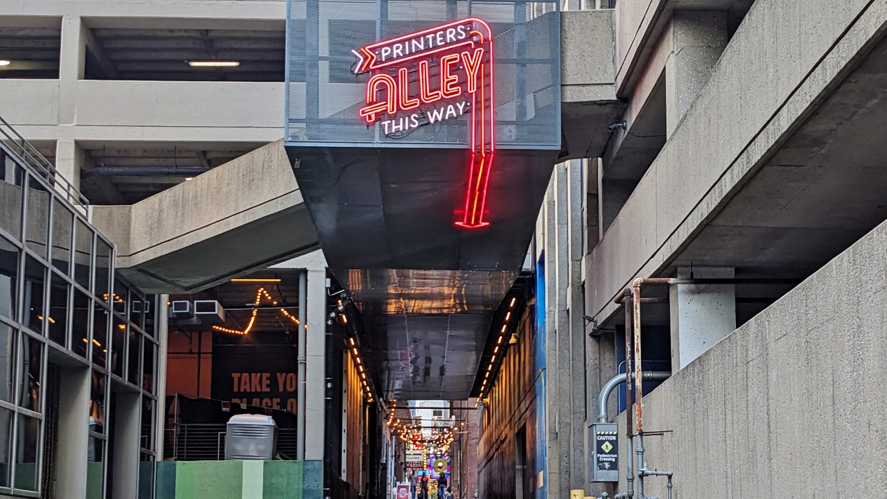 Sign Helped Us Find Our Way to Printer's Alley