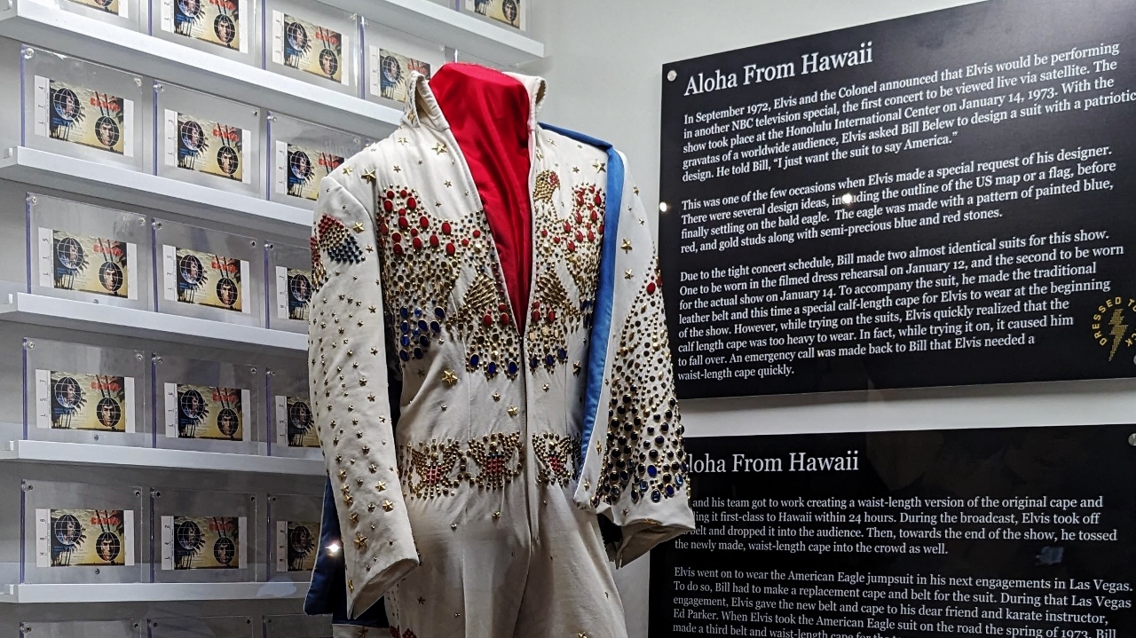 This Costume Featured a Bald Eagle and was Designed Especially for NBC's Aloha from Hawaii Special