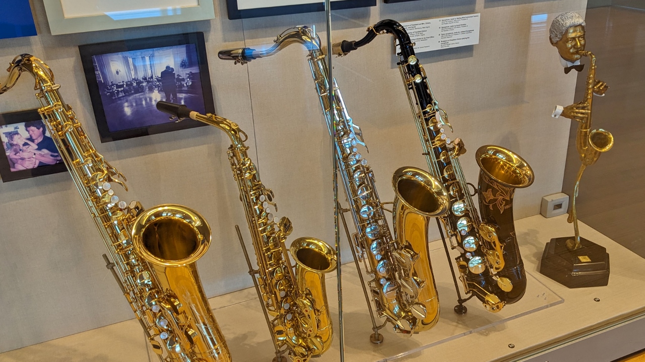 Collection of Clinton's Saxophones