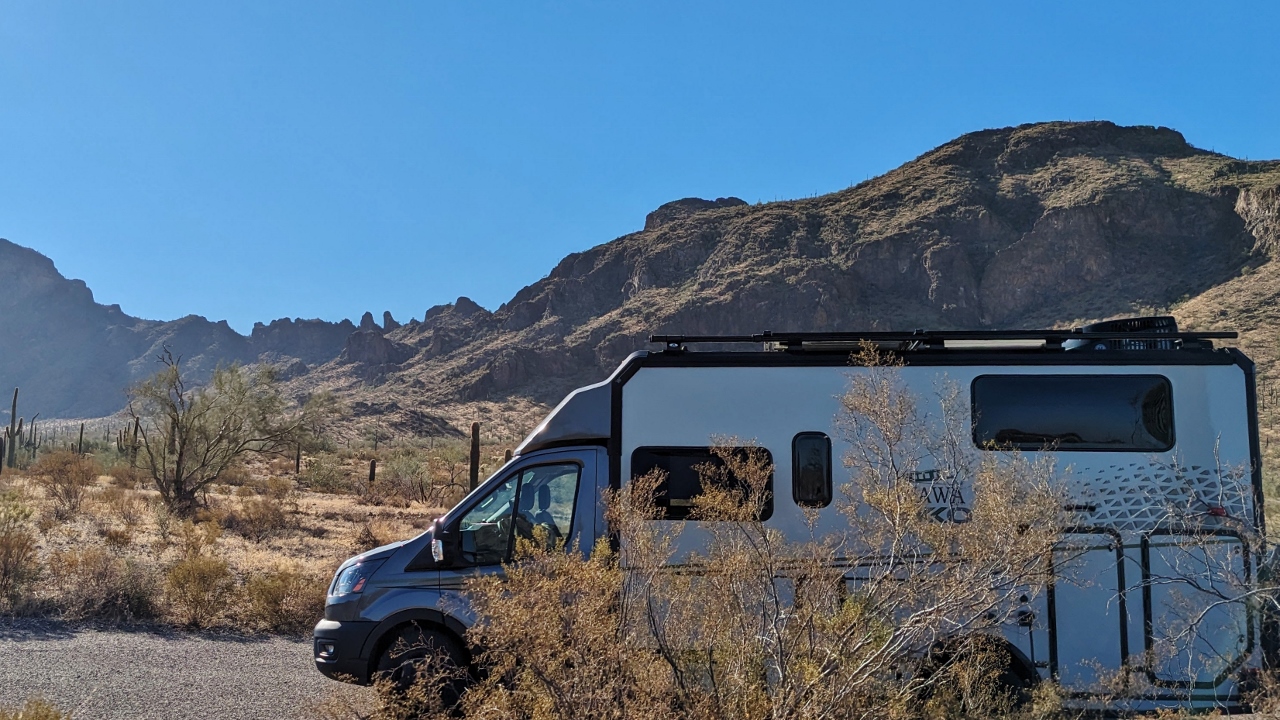 Picacho Looms Above Campground